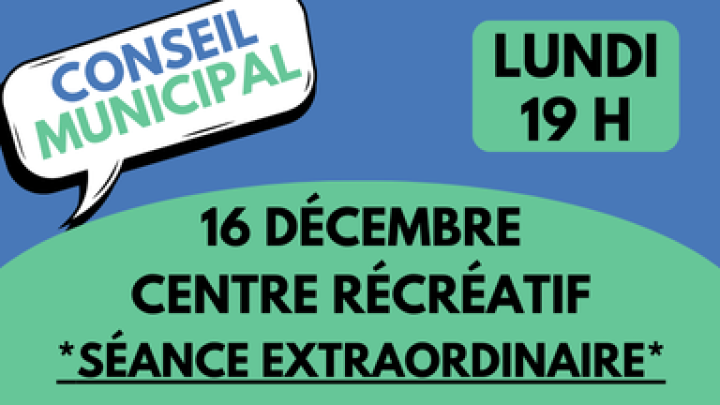 SÉANCE EXTRAORDINAIRE DU CONSEIL