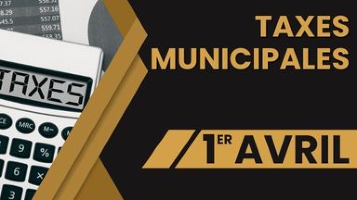 1er versement des taxes municipales