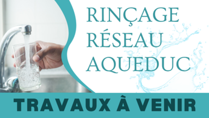 Travaux de rinçage des réseaux d'aqueduc